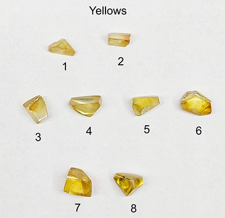 Yellow sphalerite rough