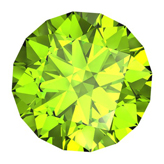 Green faceted sphalerite